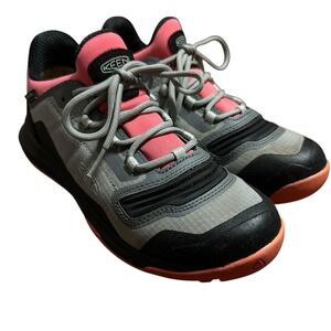 KEEN Women's Tempo Flex Waterproof Hiking Shoes Size‎ 6 Gray Pink Trail Outdoor